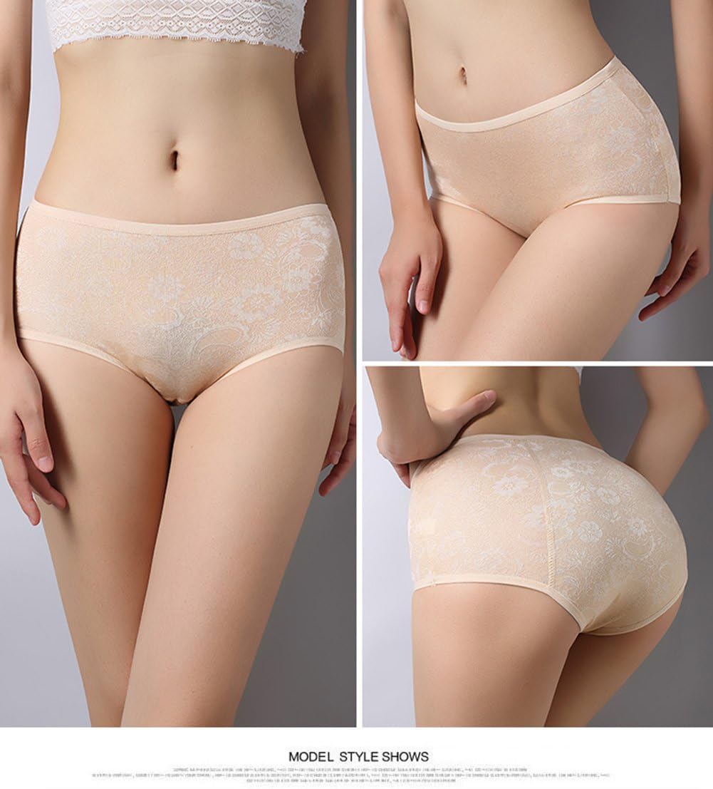 YOYI FASHION Women Menstrual Period Briefs Jacquard Easy Clean Panties US Size XXS-5XL/12 - Image 5