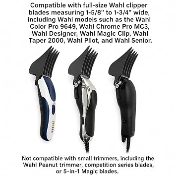 Miaco Size # 16, 2 (51mm) Clipper Guide Comb Compatible with Full Size Wahl Clippers Including Color Pro, Chrome Pro, Designer, Magic Clip, Taper 2000, Pilot, Senior