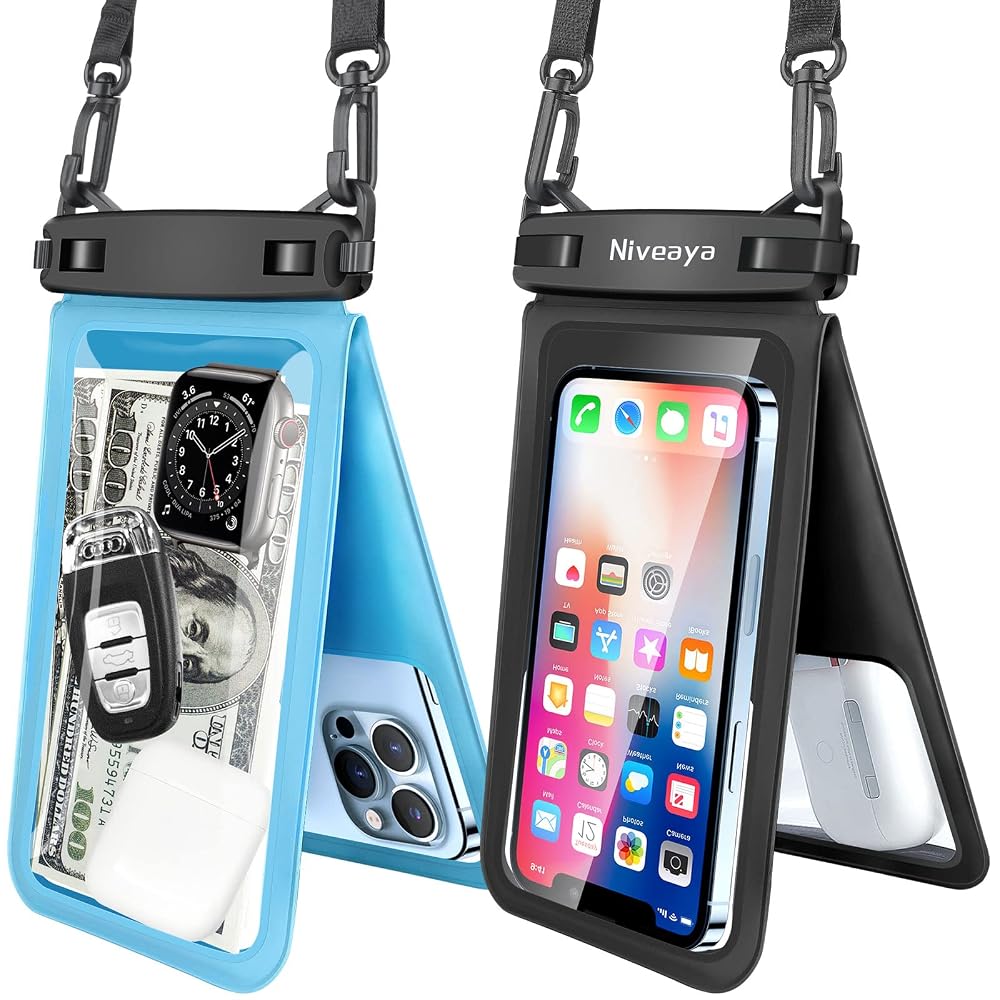 Double Space Large Waterproof Phone Pouch