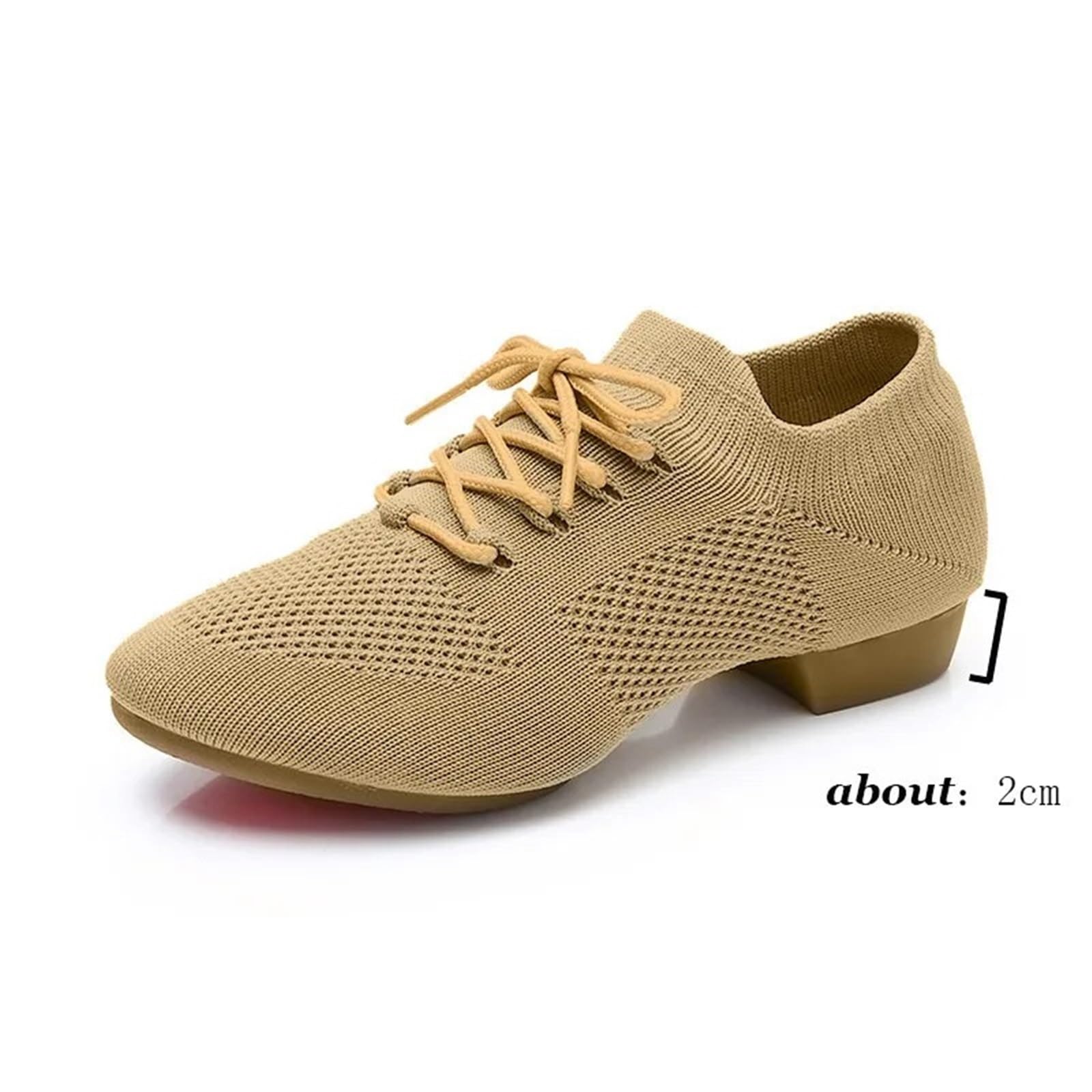 Jazz Schuhe Mädchen Mesh Jazz Ballett Tanz Schuhe for Frauen Weiche Tanz Turnschuhe Schwarz Tan Sport Pointe Schuhe Yoga Jazz Tanz Schuhe for Frauen(Outdoor Khaki,35)