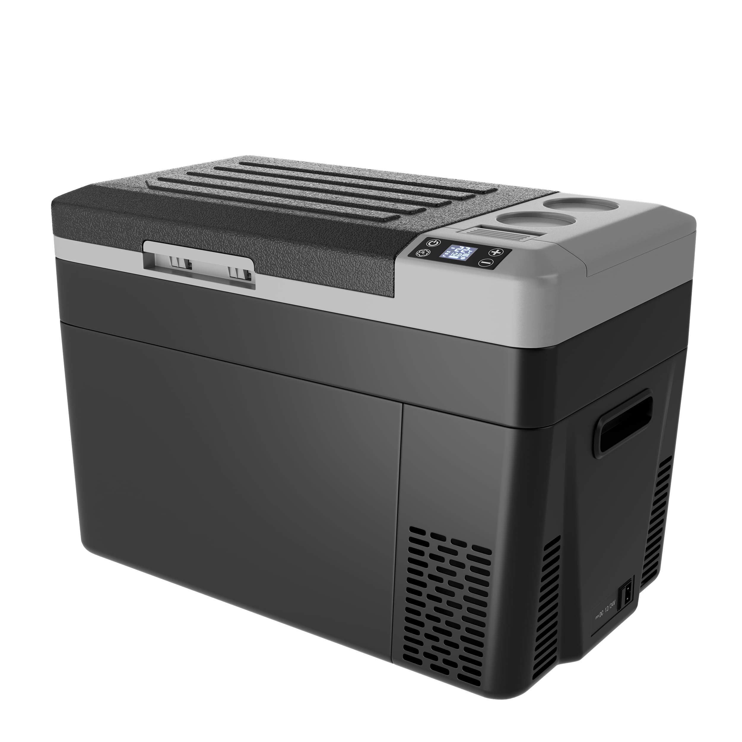 EKOJUCE 12 Volt Refrigerator Electric Cooler - 32Quart(30L) Refrigerator Compressor 12/24V DC & 110-240V AC, 12V Fridge Usable Battery for Truck, Boat, Camping, Travel, Home