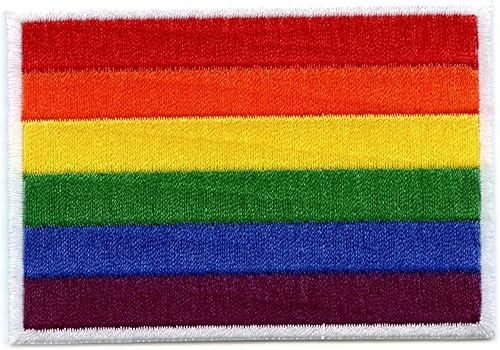 Homosexual Gay Rainbow Flag Patch Pride Embroidered Iron On