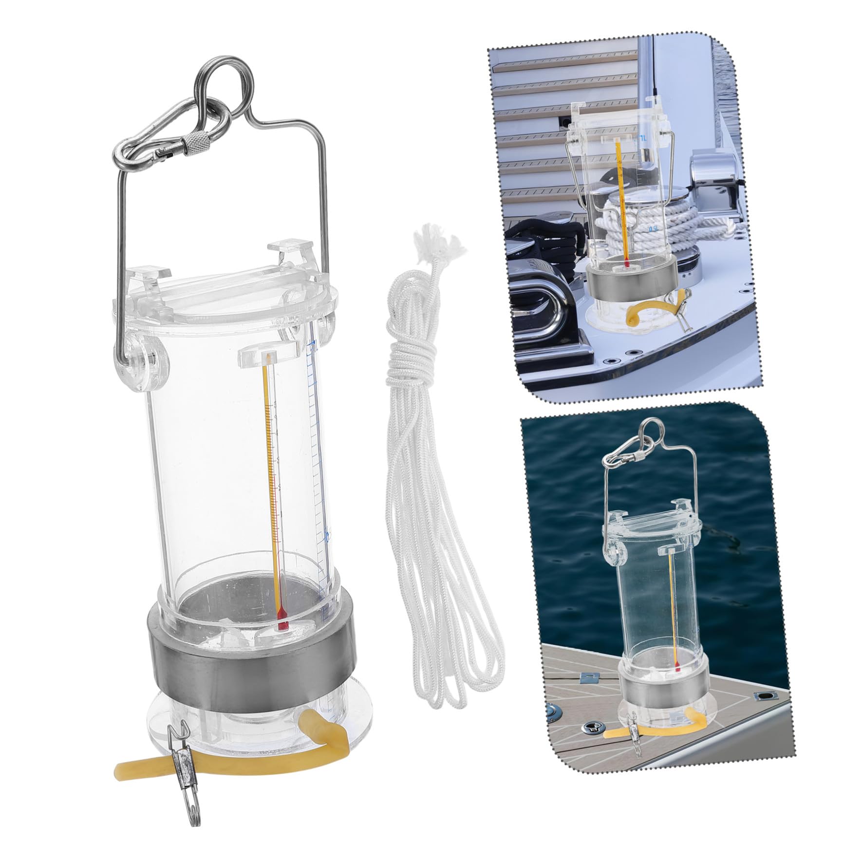 Ciieeo Muestreador Resistencia a Alta Presión Portátil de 1l Vertical y Carcasa de Acero Inoxidable Precisa Color Aleatorio de Agua para Investigación Marina y Lacustre
