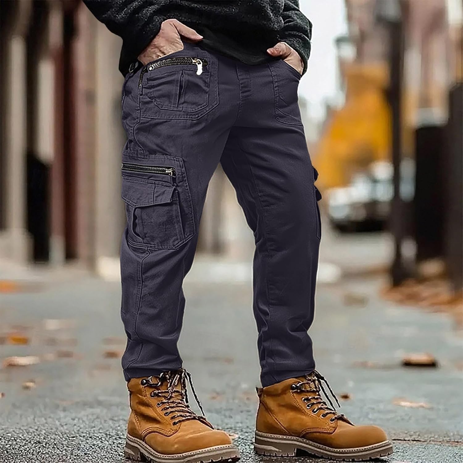 Mens Cotton Tactical Hiking Pants Lightweight Stretch Resistant Ripstop Military Combat Cargo Work Pant with Pockets