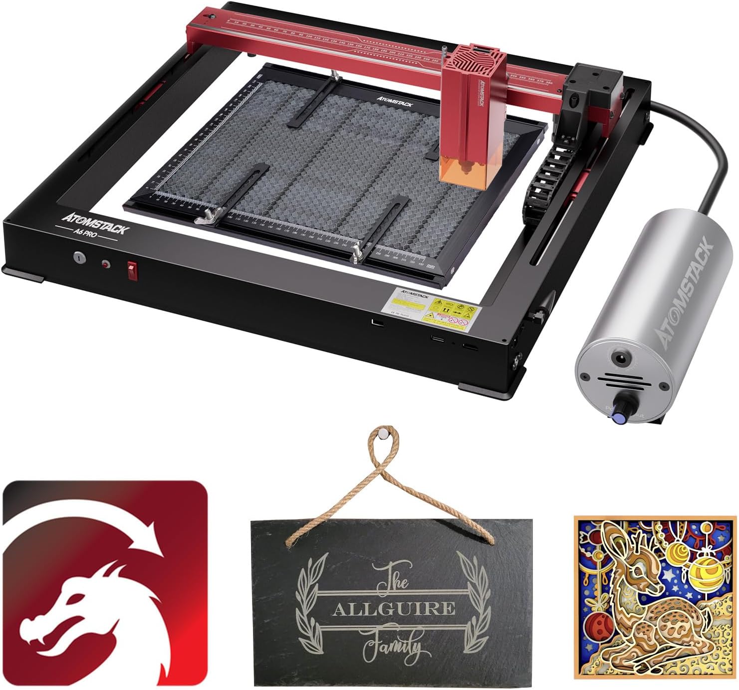 ATOMSTACK A6 Pro Laser Engraver, 40W Laser Engraving Machine with Air ...