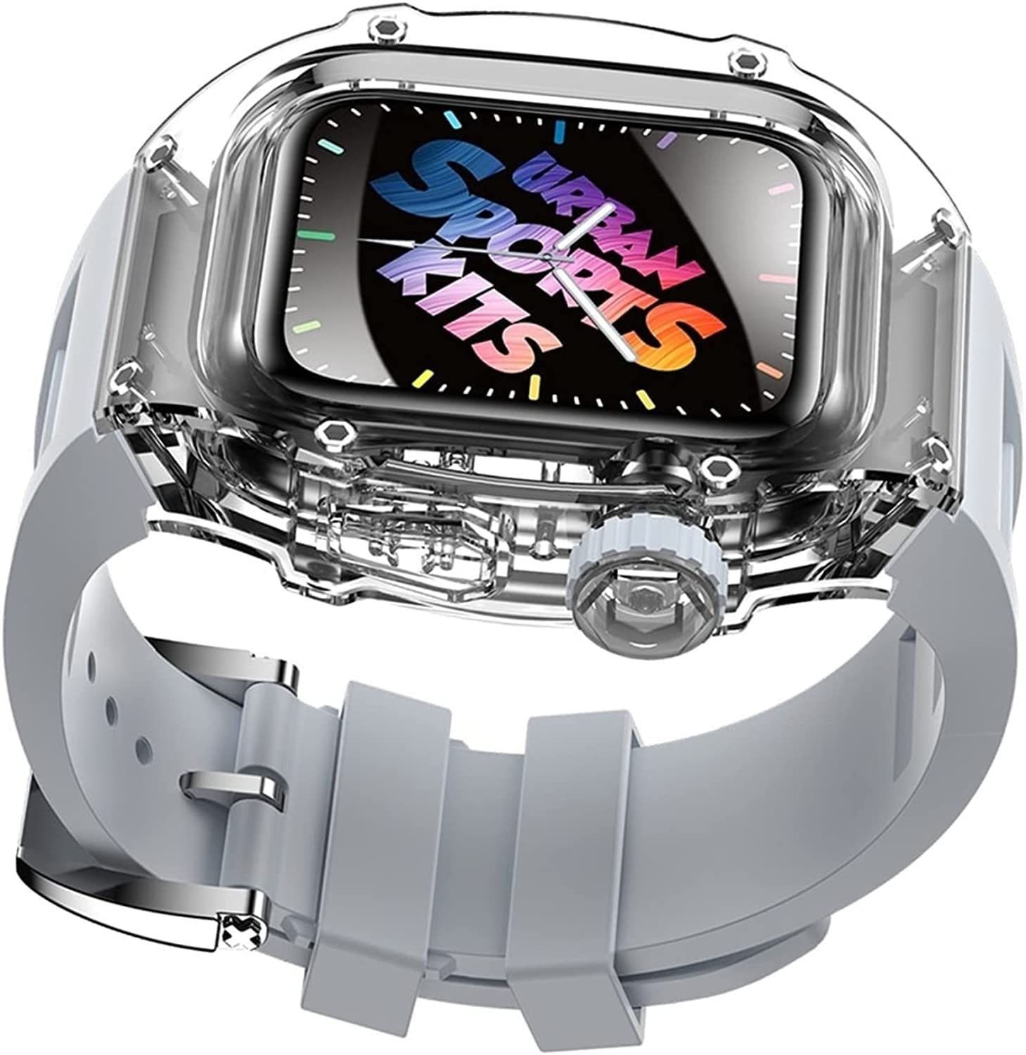Coque anti-rayure et bracelet silicone iWatch 44mm 45mm