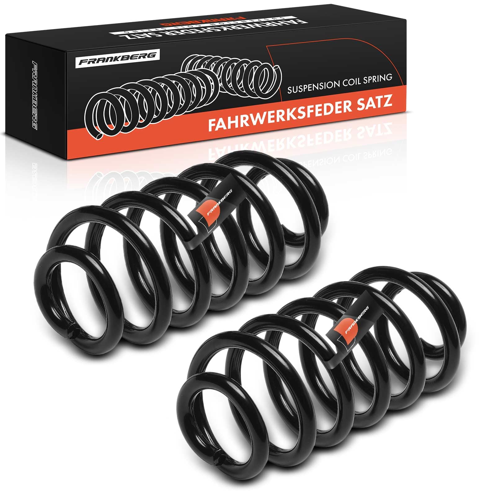 Frankberg 2x Molla di sospensione cuscinetto molla molla elicoidale | asse posteriore, Sinistra, Giusto; Compatibile con: Mokka/Mokka X J13, Trax