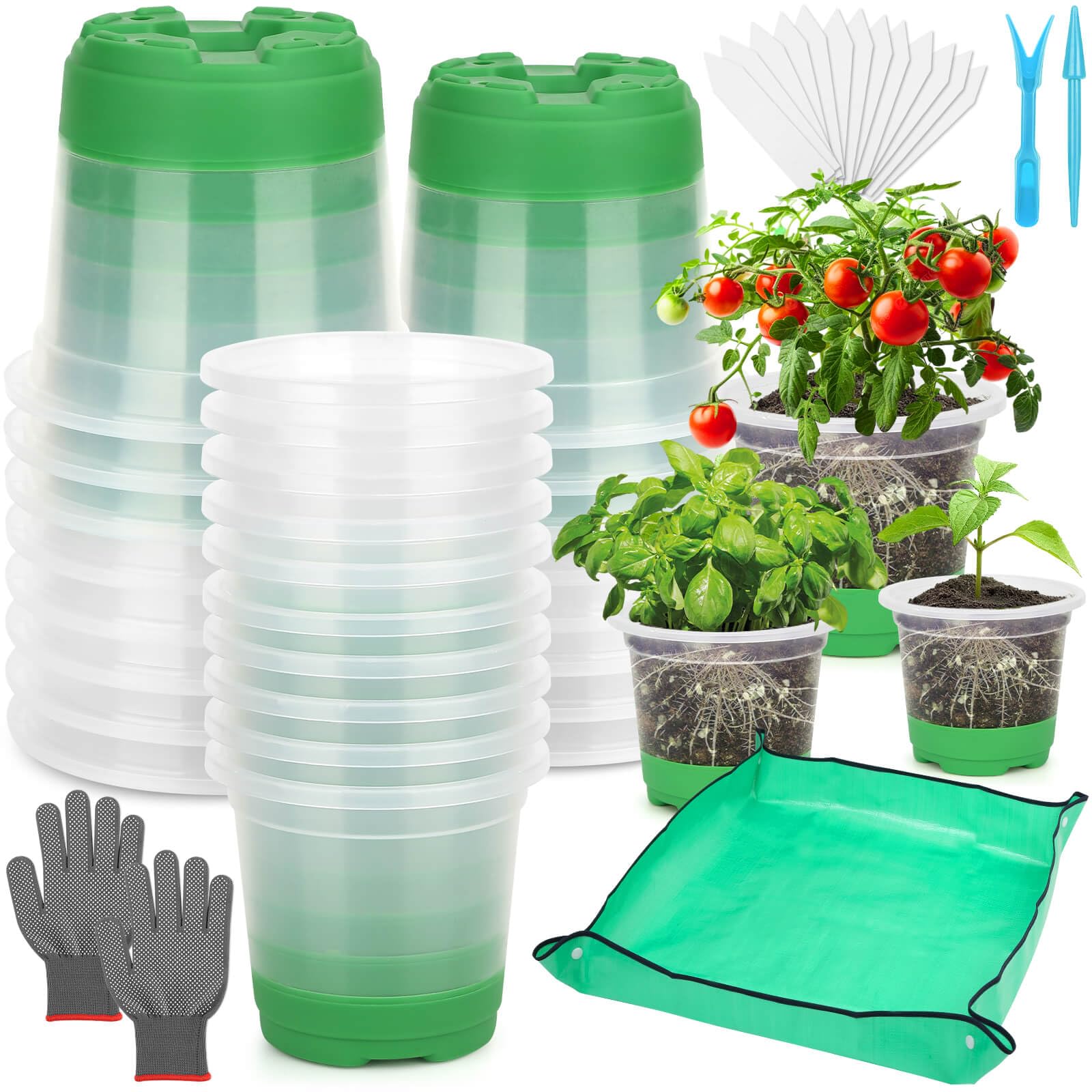 Caffox 51-Piece Reusable Seed Starter Kit