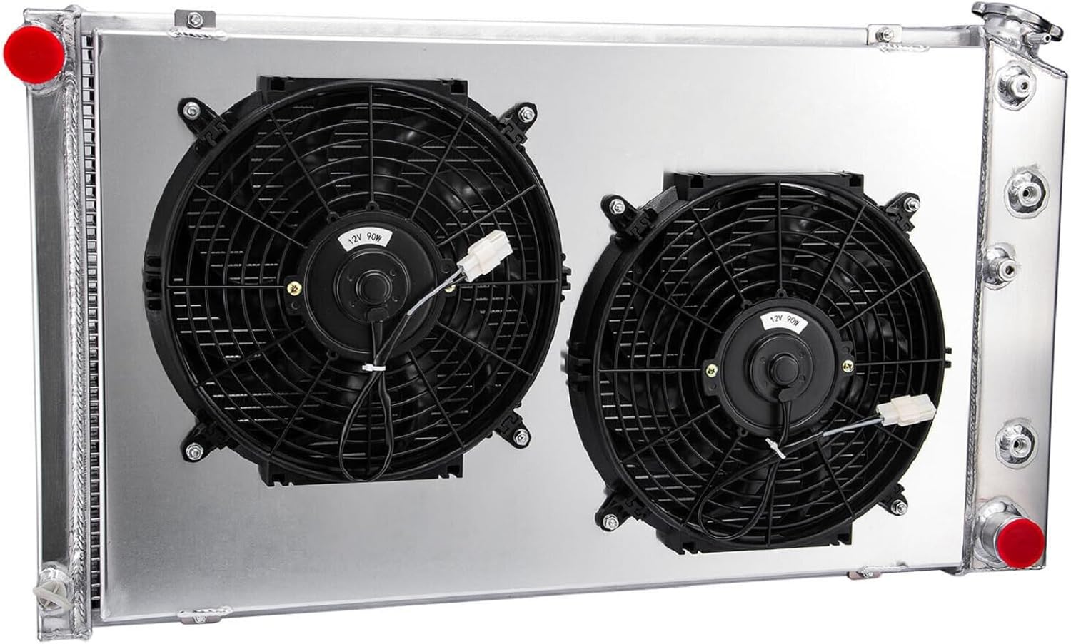 4 Rows Radiator for 1968-1987 Chevy Chevelle El Camino, for 70-81 Chevy/GMC C/K/G C10 C20 C30 Camaro Impala V8 AT/MT 1969 1974 1975 1976 1977 1978 1979 1980 Aluminum Radiator Shroud Fan