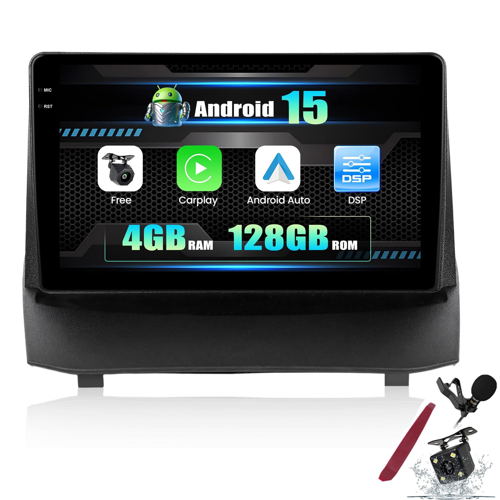 Autoradio Android résout écran d'origine obsolète sur Ford Fiesta 2009-2014 - 8