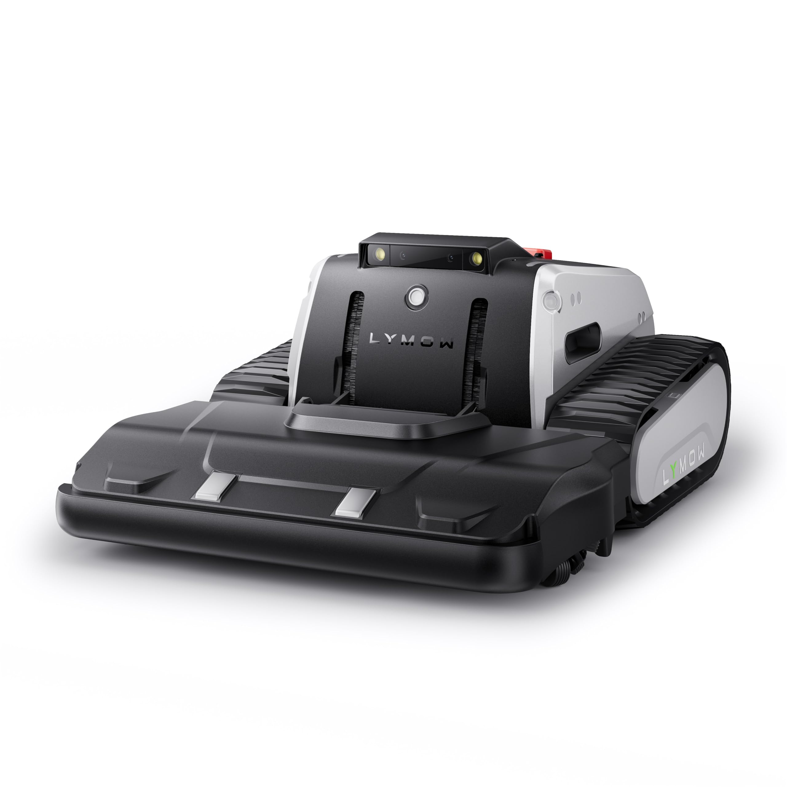 Lymow One Plus Mähroboter ohne Begrenzungskabel für 7000 m², KI-Hindernisvermeidung, 45° Steigung, SK5-Doppel-Rotationsmesser, Schnitthöhe 30-100 mm, RTK+VSLAM, 80-Zonen-Management, App-Steuerung