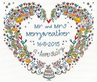 Bothy Threads Cross Stitch Kit - Wedding Heart