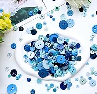 Vista 17 de Greentime 350-400 PCS Botones de Resina de Navidad Botones Surtidos de 2 y 4 Agujeros Redondos para Manualidades para Decoraciones de Fiestas