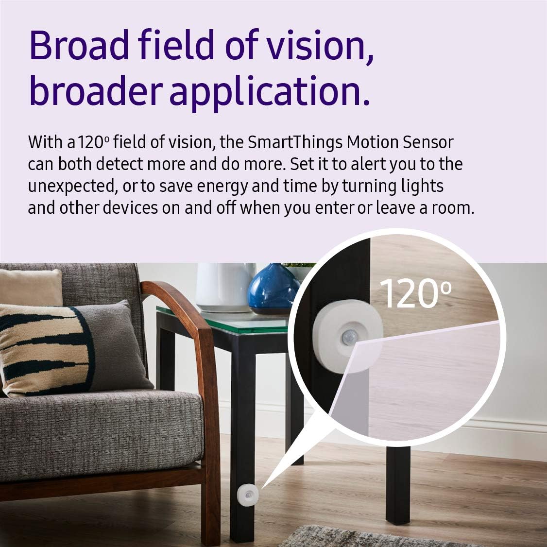Samsung SmartThings GP-U999SJVLBAA Magnetic Motion Sensor, White, 1 Count (Pack of 1)