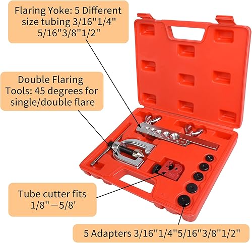 Miniatura 10 de Línea de freno 316  Kit de tubos de freno 316 de 25 pies, revestimiento de cobre, tubo flexible para frenos hidráulicos, sistema de transmisión de