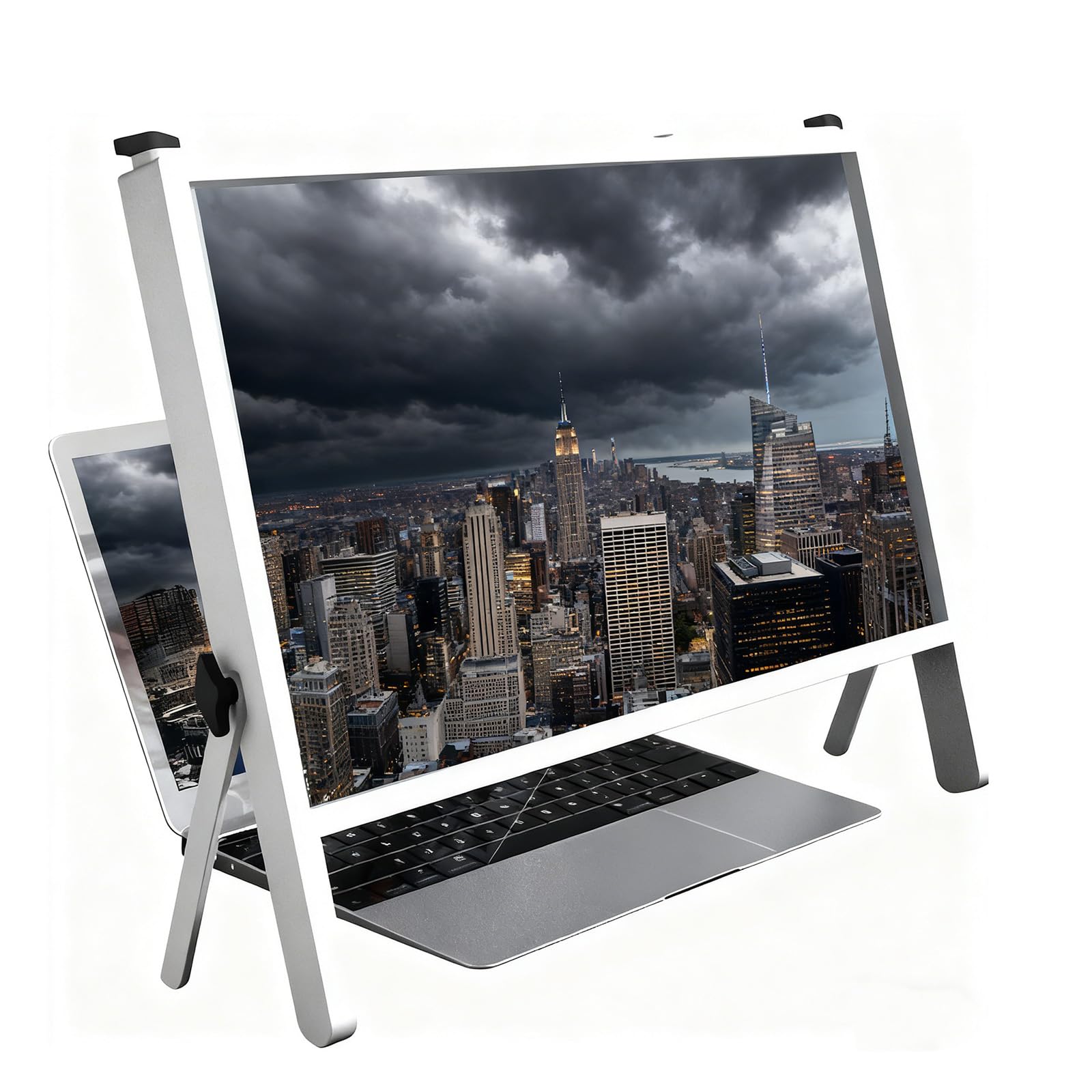 21in 3DLaptop Screen Magnifier, Foldable Laptop Screen Magnifyings Compatible with 15~20 in Phone, Tablet, Laptop; for Seniors Reading Close Work and See A Movie