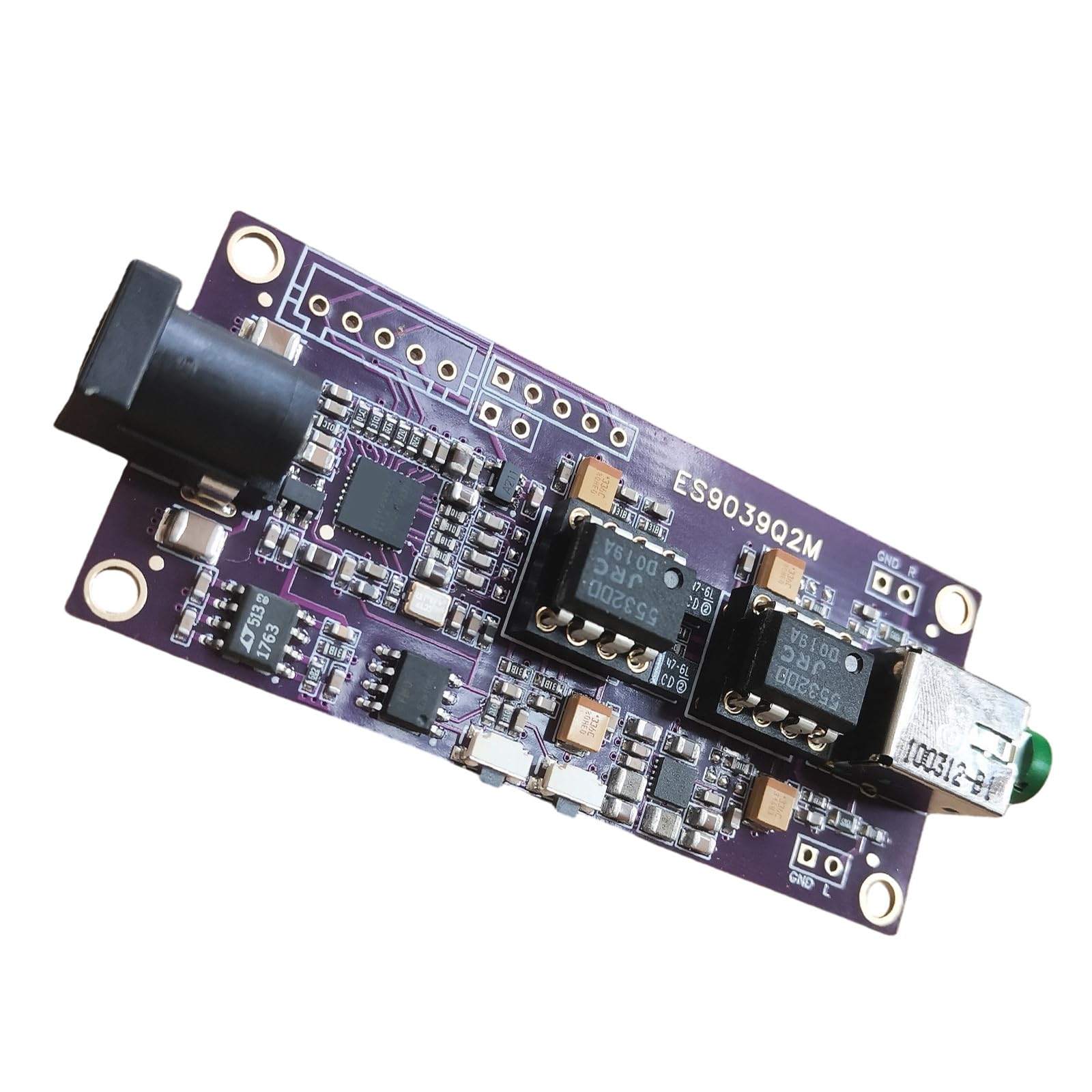 ES9039Q2M placa de circuito módulo de decodificación conexión I2S USB 8