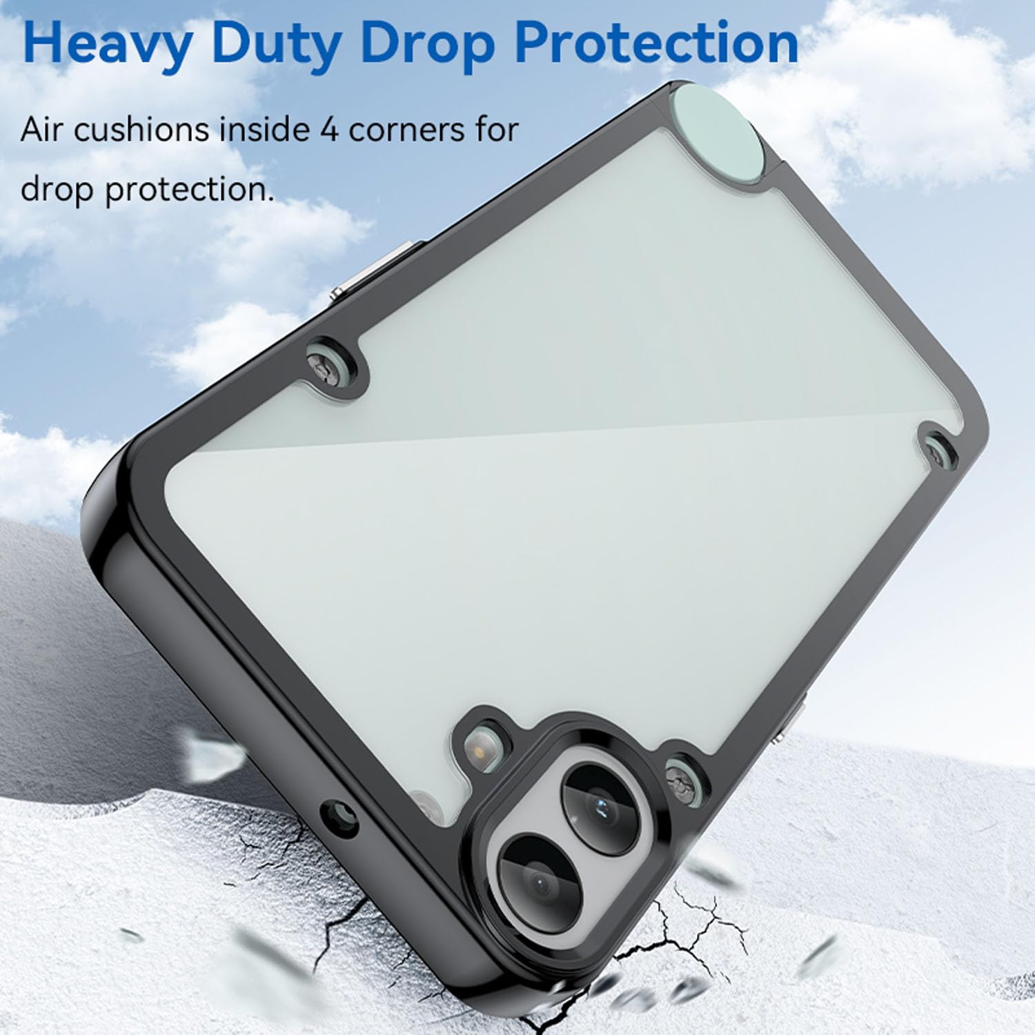 CMF Phone 1 ブラック ケース付き Amazon.co.jp: Nothing CMF Phone 1 用 ケース 耐衝撃 カメラ