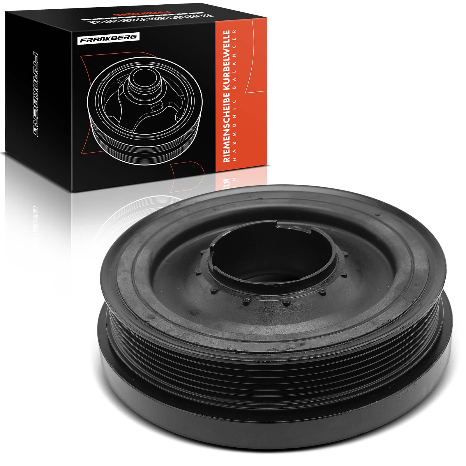 Frankberg Puleggia albero motore compatibile con 1 F20 116-120 2.0L 2010-2019 3er E90 316-320 2.0L 2007-2011 5er F10 518-520 2.0L 2009-2016 Replacee. # 1122 38512072