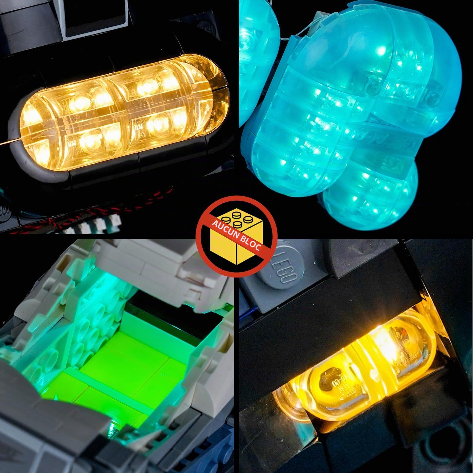 Lot de 95 lampes LED compatibles avec Lego 43025 Nike Air Max (pas de modèle) - Kit d'éclairage décoratif compatible avec Lego Nike Air Max - 95 blocs de construction