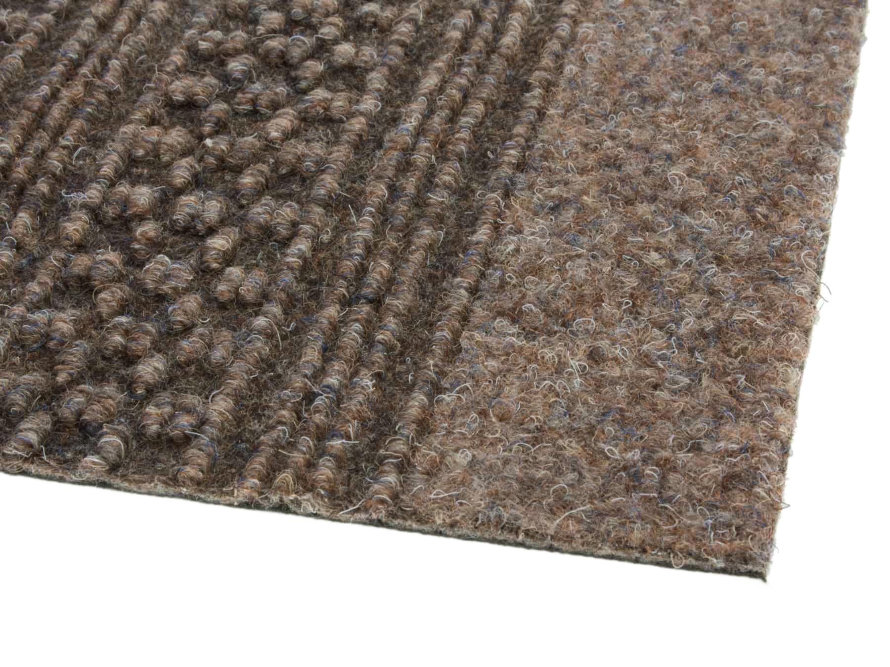 Tapis de Couloir AZTEC – Marron 0,66 x 2,00m, Tapis de Passage pour Entrée, Cuisine, Couloir | Tapis Au Mètre Robuste et Anti-dérapant | Trois Couleurs