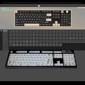 Amazon | ZMX GMK104 メカニカルキーボードキット スクリーン
