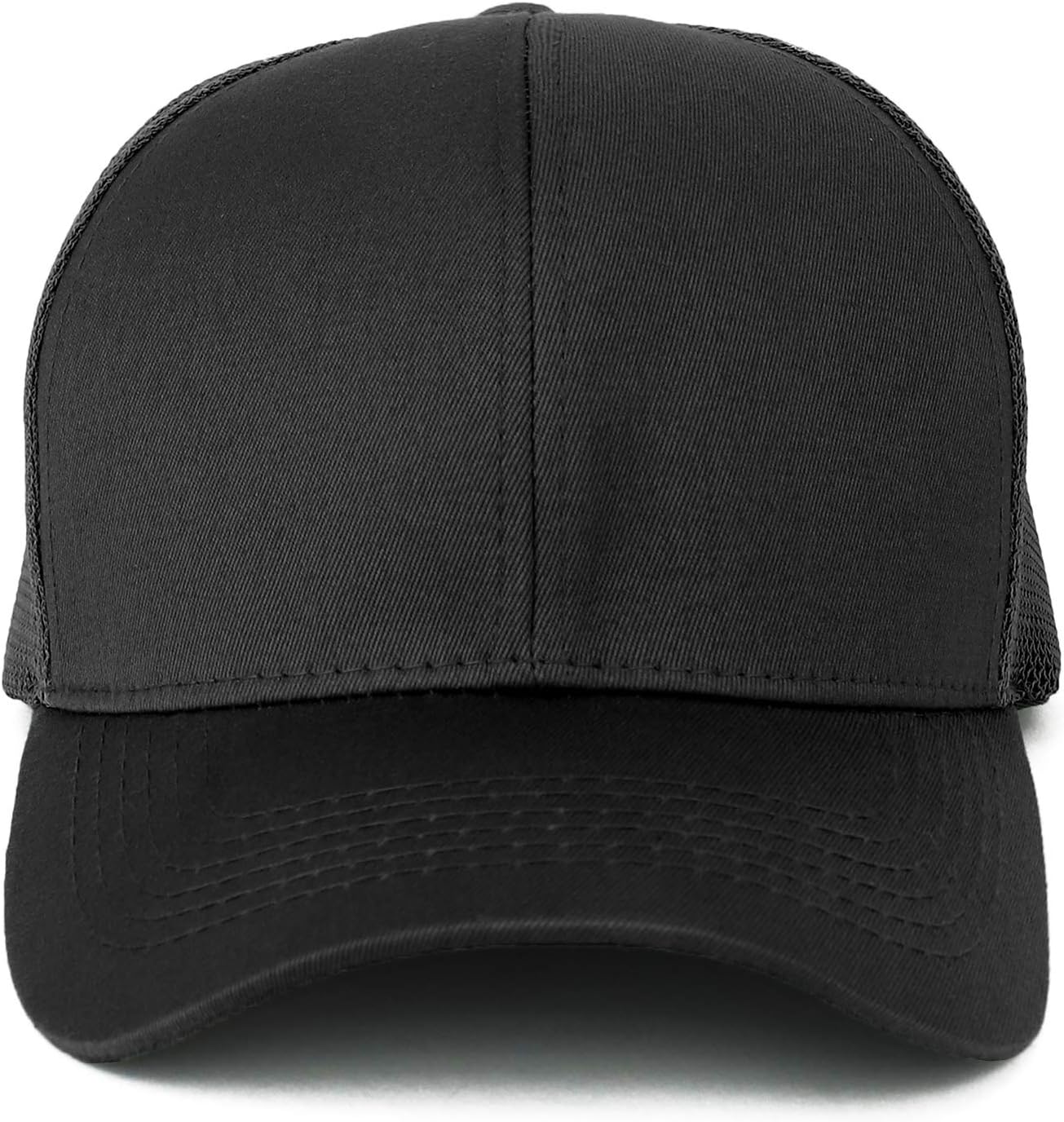 Trendy Apparel Shop Oversize XXL Structured Trucker Mesh Baseball Cap - Image 2