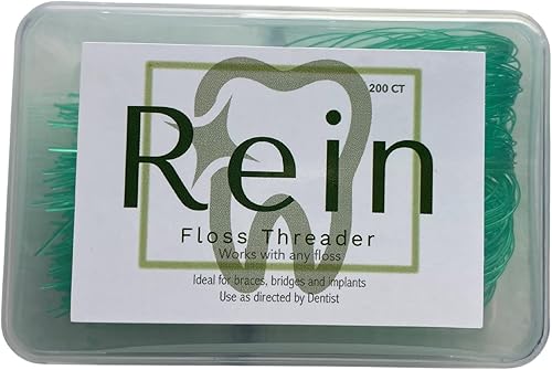 Enhebrador de hilo dental Rein 200 unidades - 1 caja