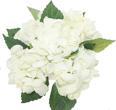 12.5 Silk Hydrangea Flower Spray - case of 6 (Ivory)