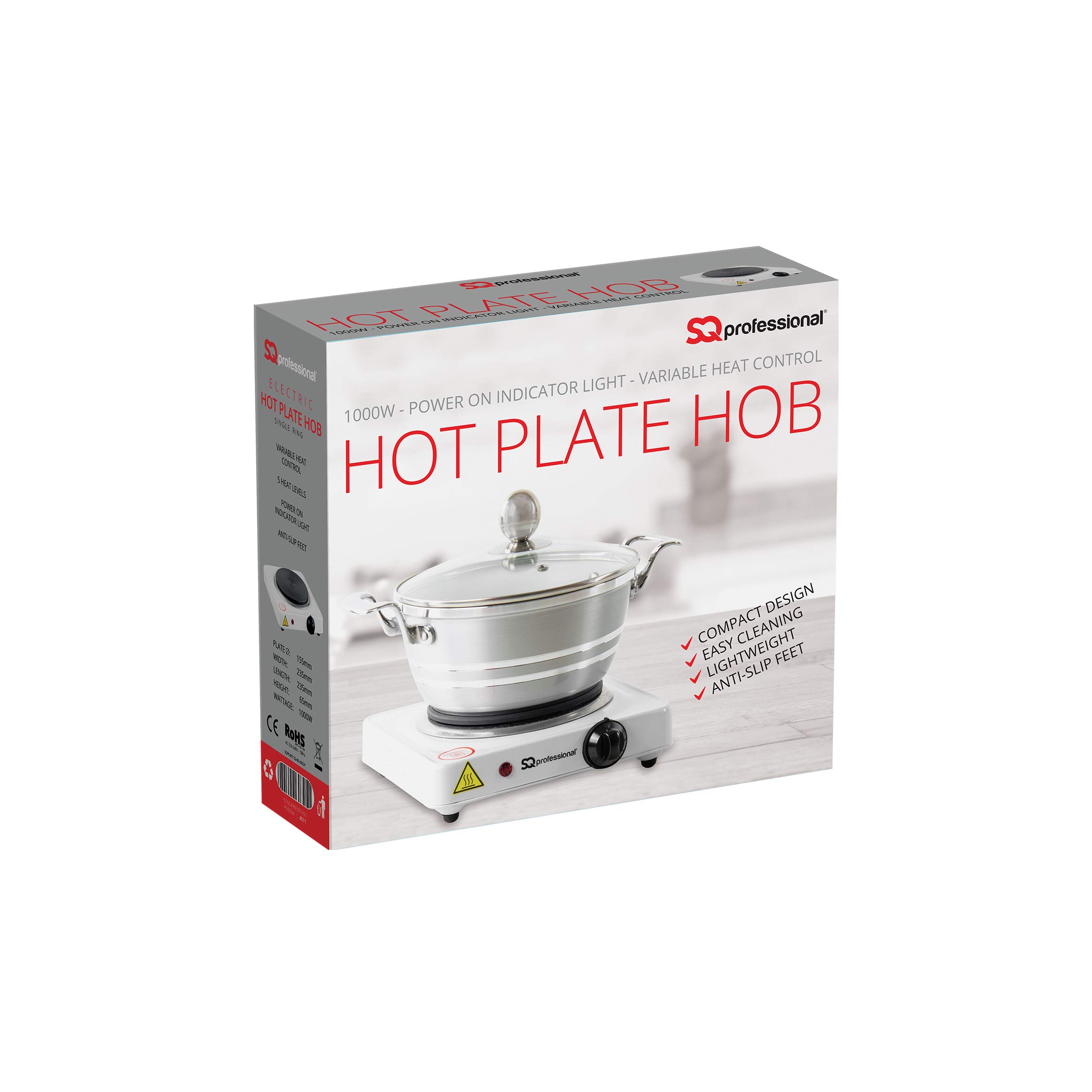 SQ Professional Blitz Electric Hot Plate Hob (Single Ring) 1000W Buy