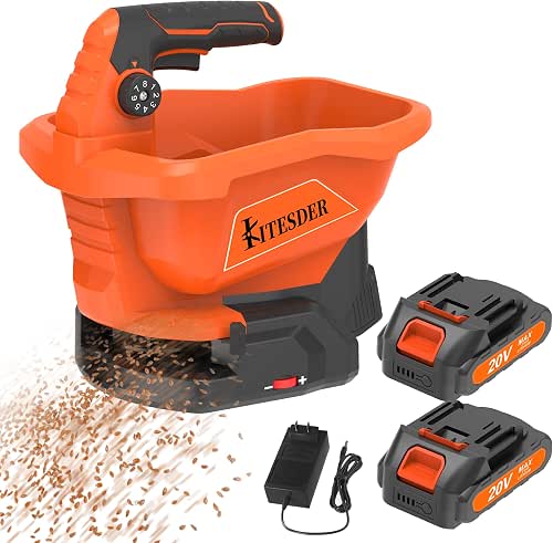 Battery Powered Seed Spreader, Fertilizer Spreader, Lightweight, Spreaders for Lawns,