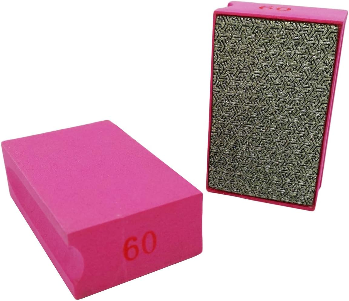 Tech Deals 🔥 FINGLEE DT Diamond Polishing Hand Pad, 90x55mm Foam Backed Pads for Polishing Glass Stone Ceramic Tile (Grit60)