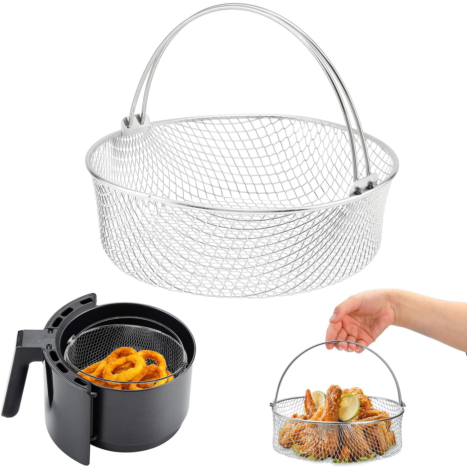 Friggitrice elettrica da banco in acciaio inox - 2 vasche