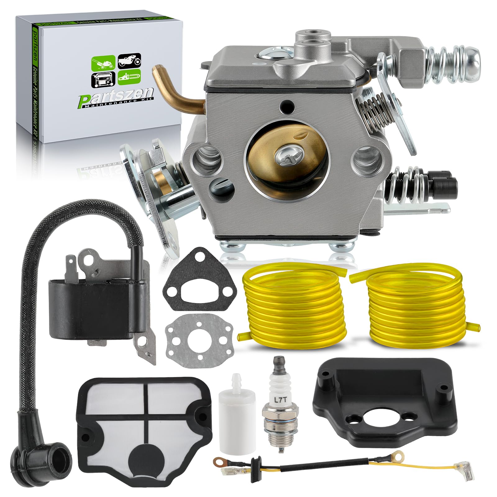 530071987 Carburetor for Husqvarna 136 137 141 142 36 41 Chainsaw for 30039143 545199901 545063901 with Ignition Coil Air Filter Fuel Line Spark Plug Parts