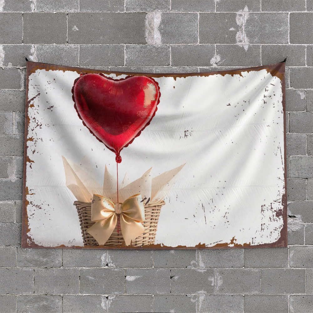 Funny Decor for Bar Love in A Basket: A Romantic Gift Idea Tapestry Weird Decor Funny Bedroom Decor(75X100CM)