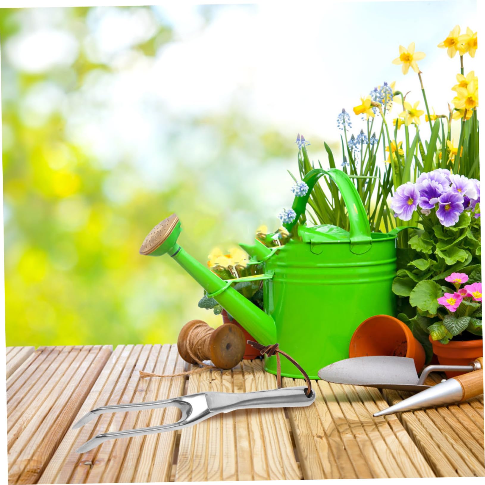 jojofuny 5stücke Gartenrechen Handwerkzeug Mit Ergonomischem Griff Kompakt Und Leicht Zum Jäten Und Lockern Von Erde Langlebig Und Stabil Für Garten Und Unterwegs