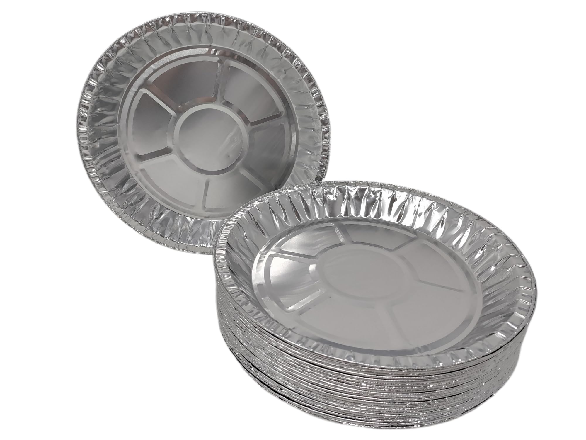 Foglish Home & Garden 20 x Aluminium Foil 10" 25cm Round Pie Flan Tart Plates Trays BBQ Oven Airfryer 248x25mm