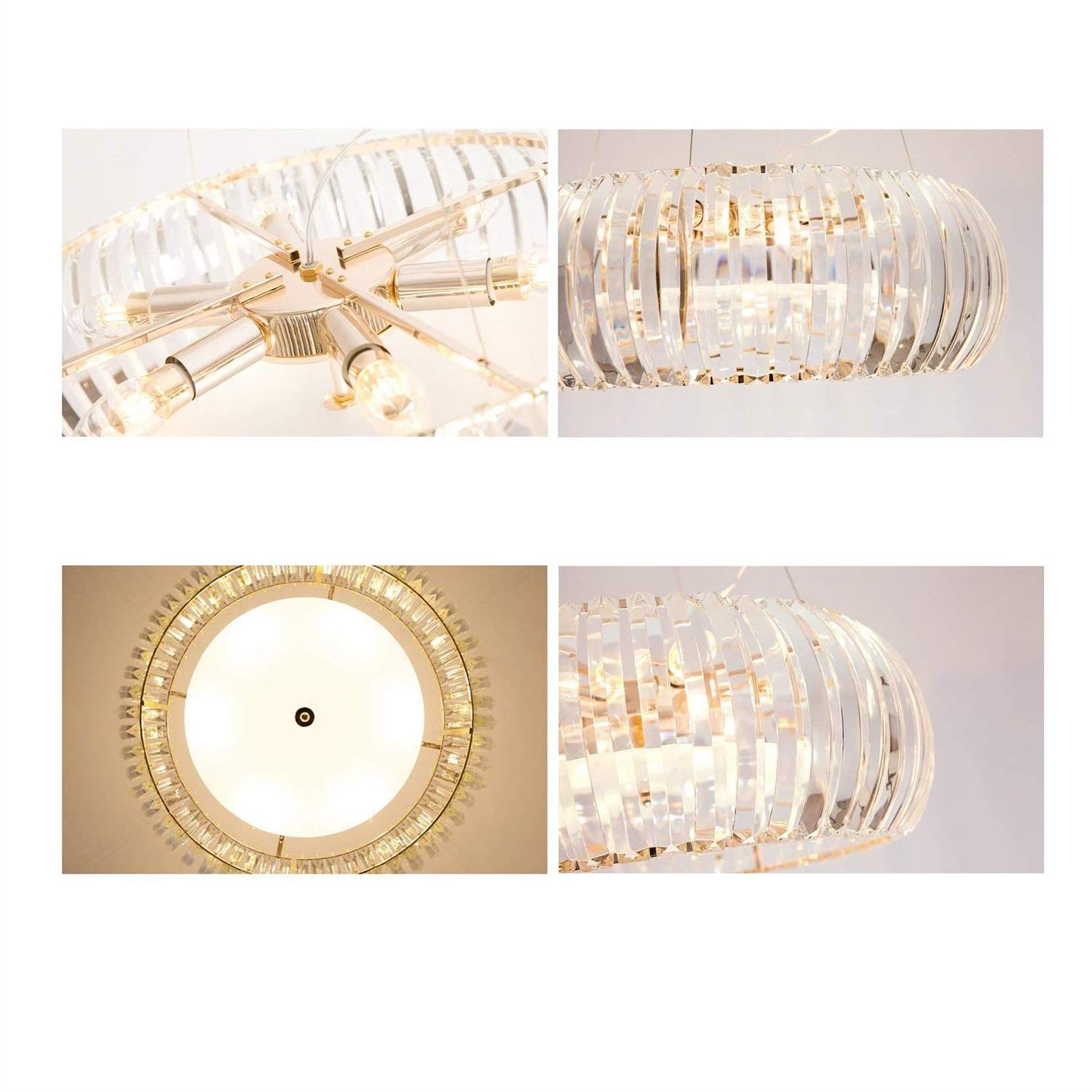 Ceiling Light Luxury Postmodern Round Crystal d Lighting for Living