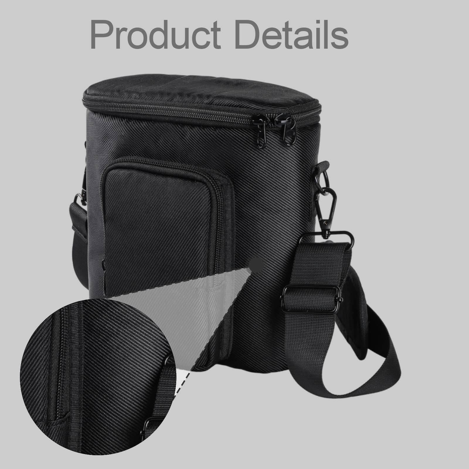 Borsa Organizer per binocolo, Regalo, Facile da trasportare, Portatile, Versatile, Custodia Nera per Zaino, Arrampicata, Escursionismo all'aperto, per 50 Mm