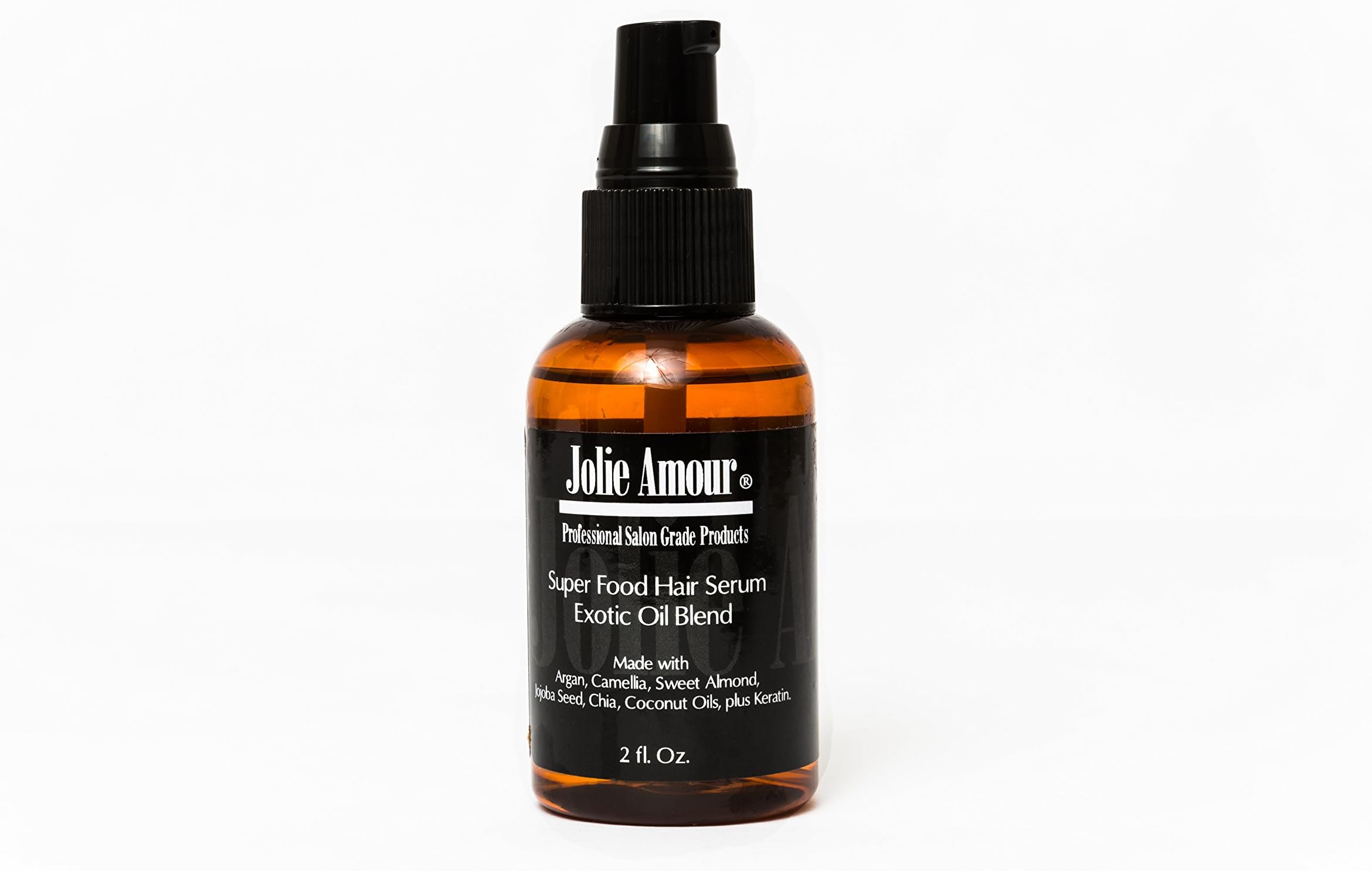 Professional Oleo Complex Hair Serum by Jolie Amour- 6 exotic oils plus keratin- Revitalizes and shines hair- with- Coconut- Keratin- Chia seed- Argan- Sweet Almond - Jojoba- Camellia