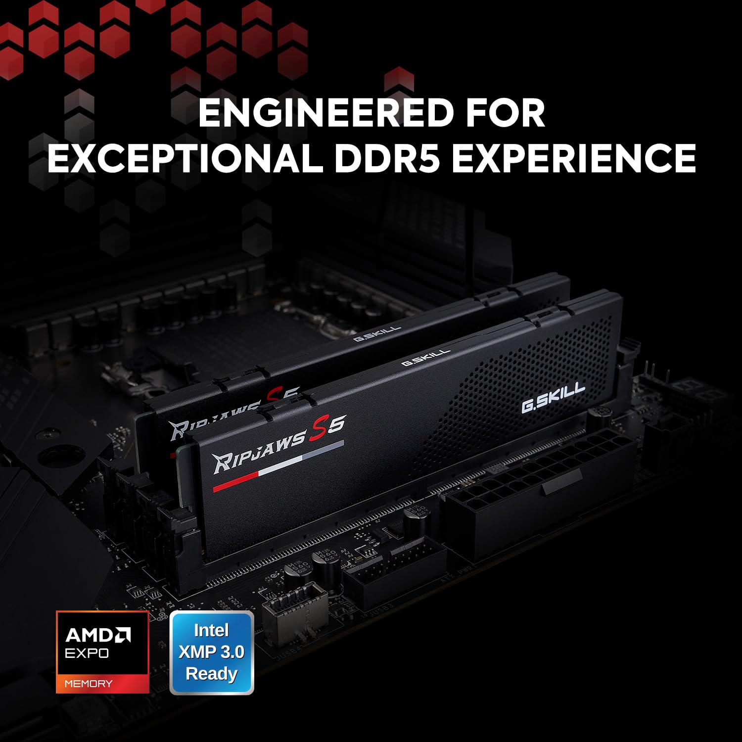G.SKILL Ripjaws S5 Series DDR5 RAM (Intel XMP 3.0 & AMD EXPO) 64GB