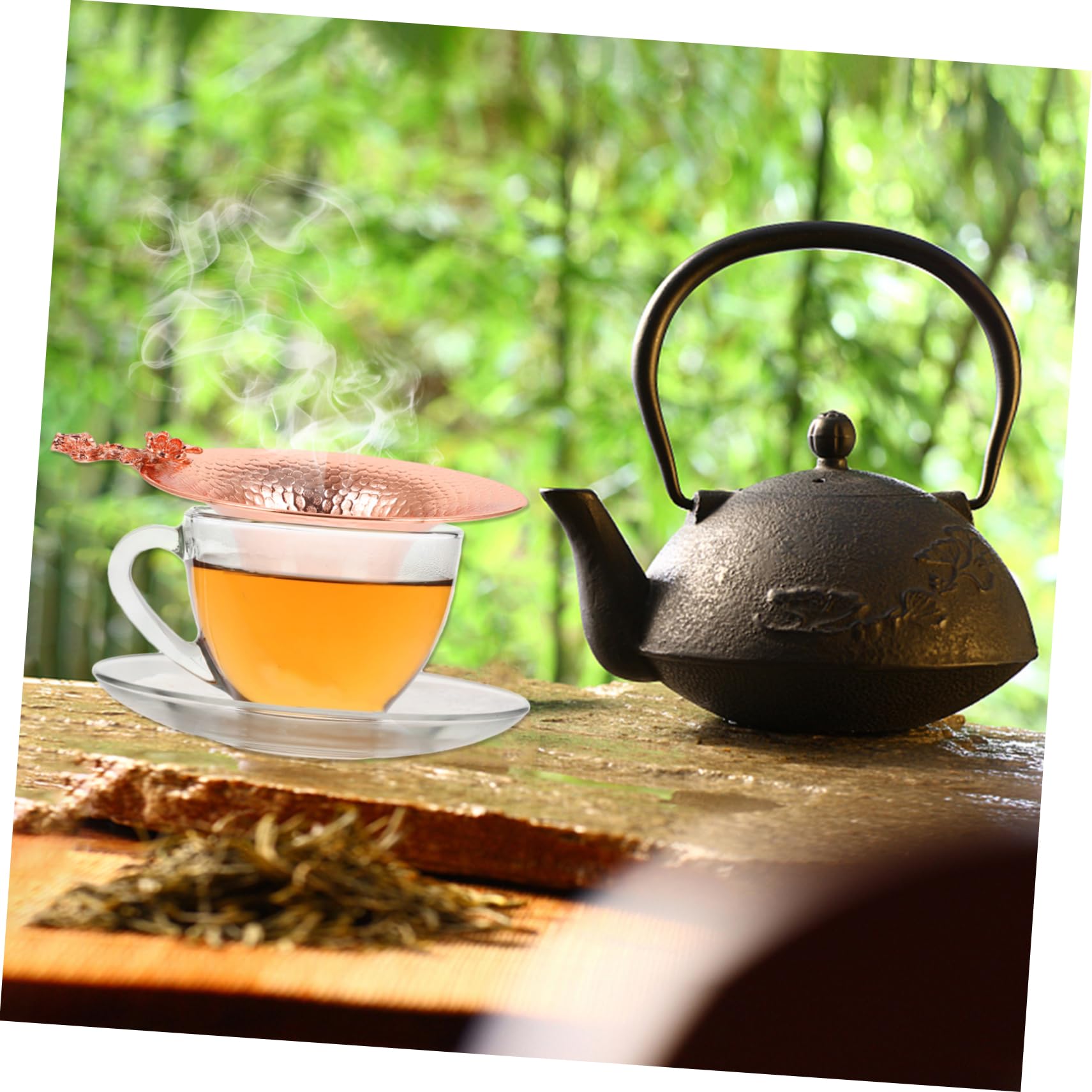 Alipis 3piezas Colador De Té De Cobre Para Infusiones Filtro De Té Chino Accesorio Para Casa y Especias