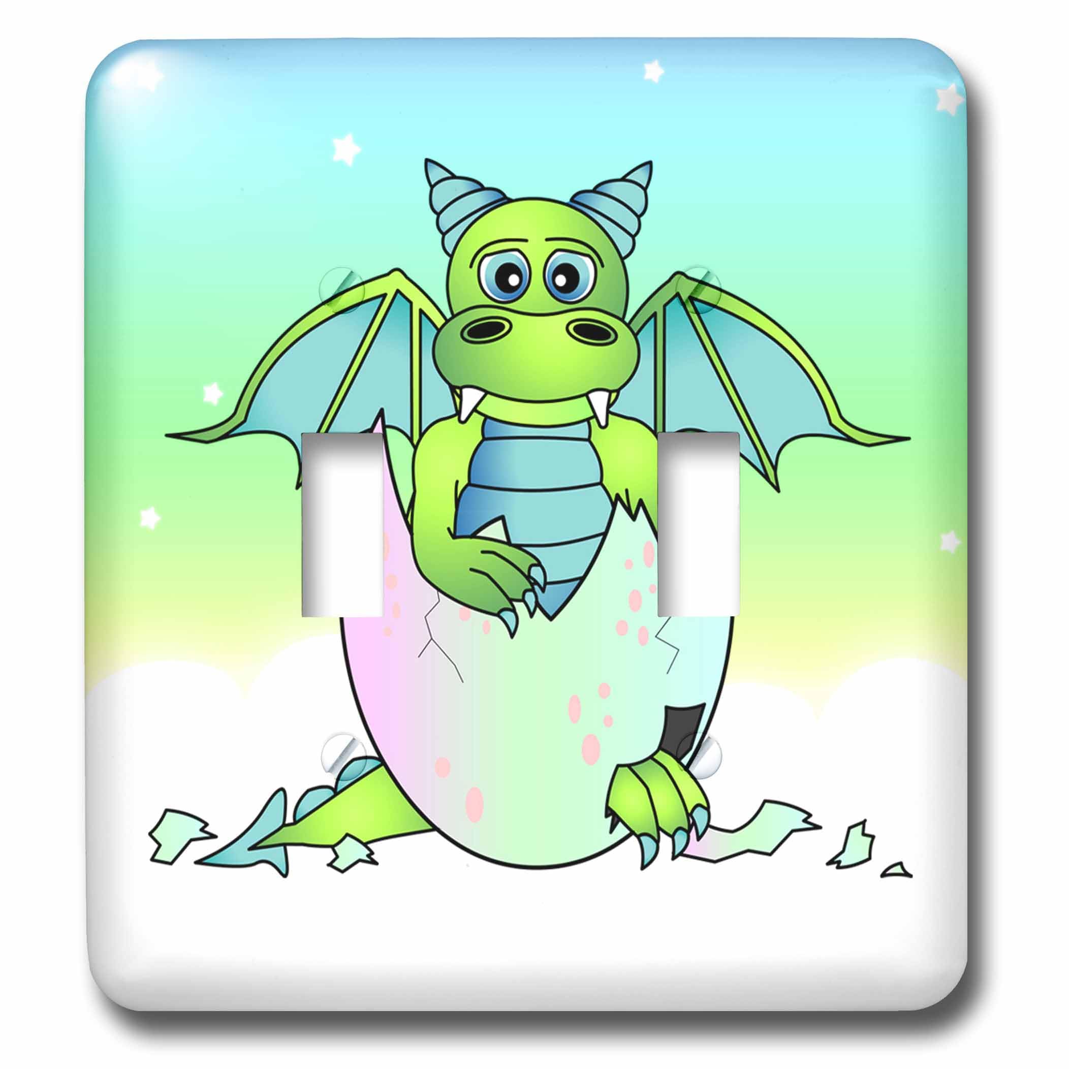 Interrupteur à baïonnette dragon vert pour émerveiller la chambre de votre bébé