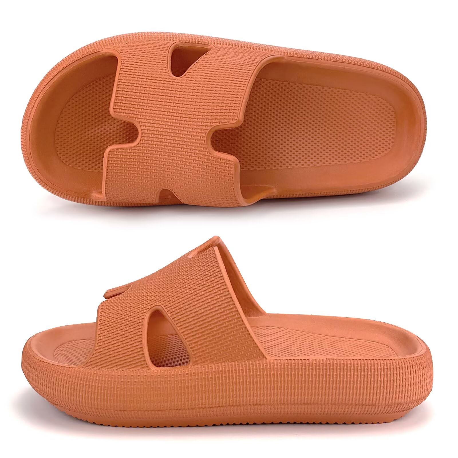 Haifago Cloud Slides for Women Cushion Recovery Pillow Sandals, Memory Foam House Shower Slippers for Woman Comfort Platform Non-Slip