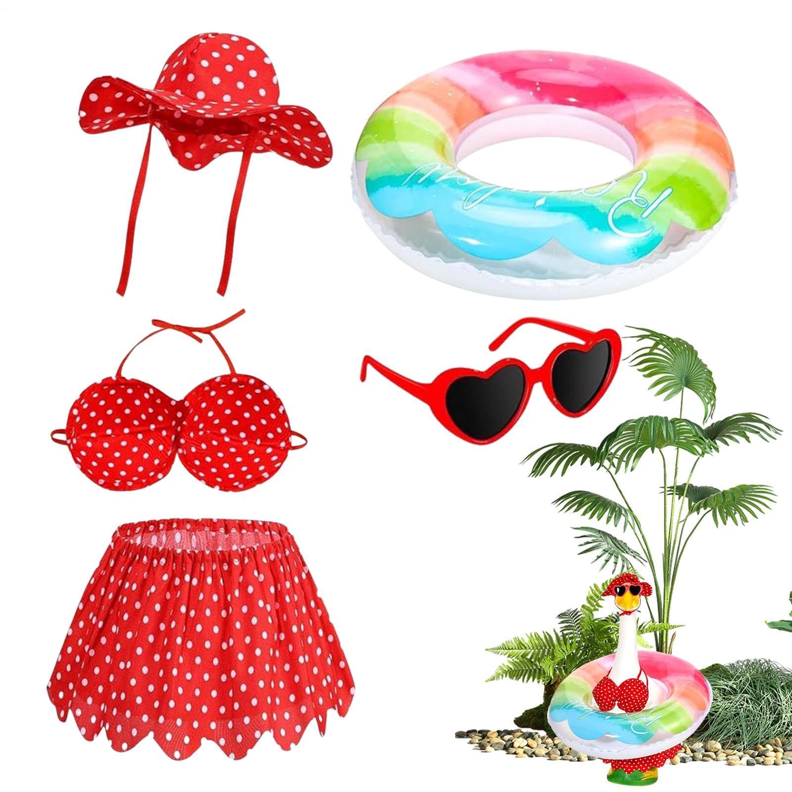 Traje de ganso para porche de alta fidelidad, ropa de bikini exclusiva para figura de patio
