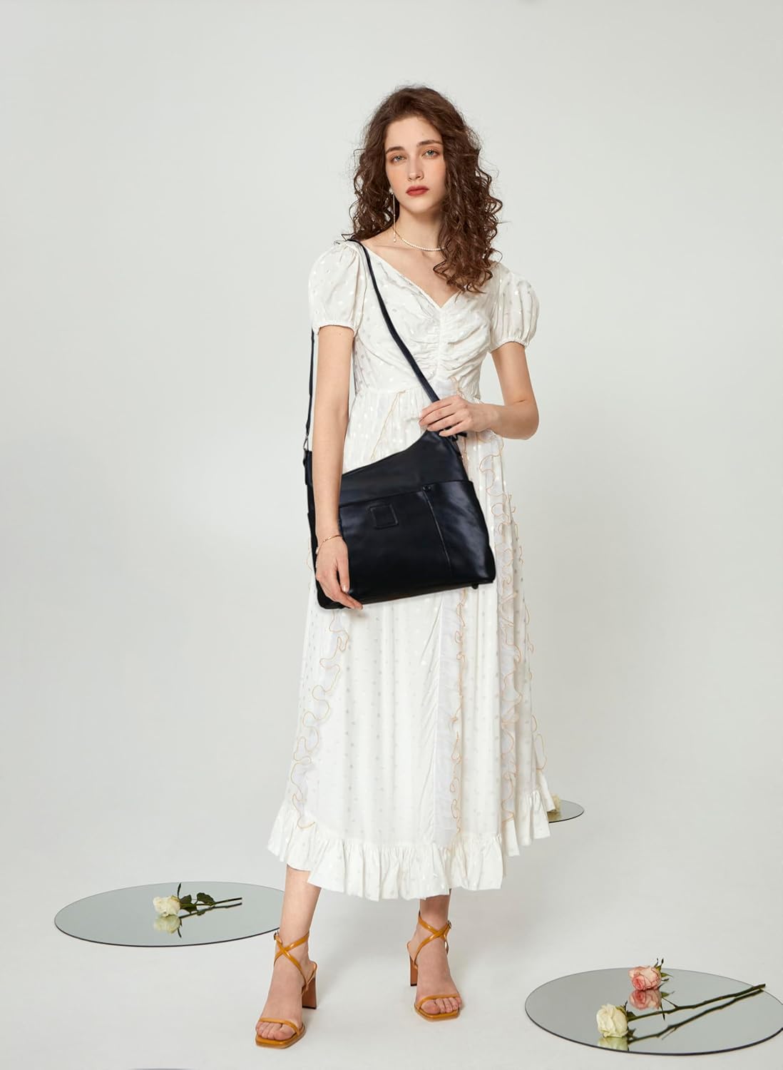 LETEULO Hobo Bag for Women Crossbody Bag Purse and Handbag Leather Shouler Bags - Image 2