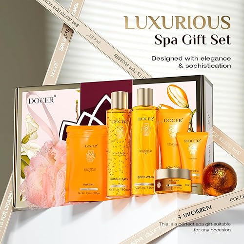 Miniatura 2 de Regalo de spa para mujeres, regalos de agradecimiento para profesores, DOCER de lujo, 8 piezas, aroma de spa, pasión, tango, 2024, cestas de regalo