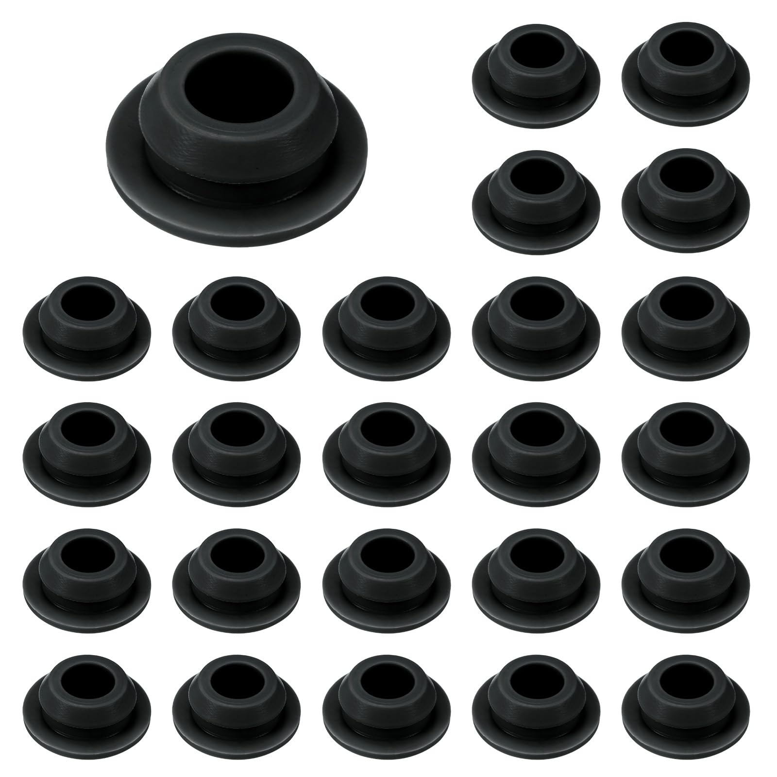 M METERXITY 25-Pack Silicone Hole Plugs, Snap in Locking Hole Plugs for 10-10.5mm Hole
