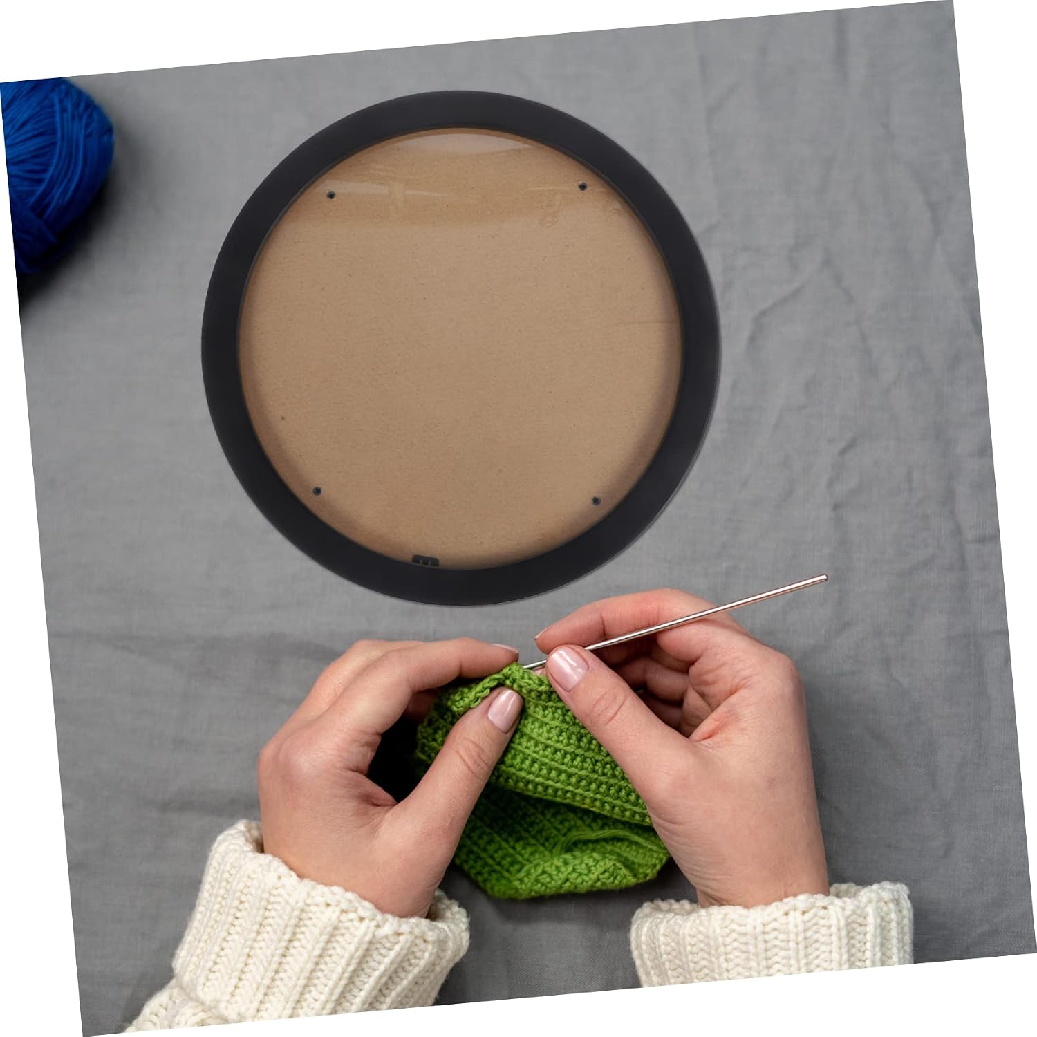 MAGICLULU Circle Picture Frame Embroidery Display Frame Wall Art Craft Hoop Home Decor Compact Size