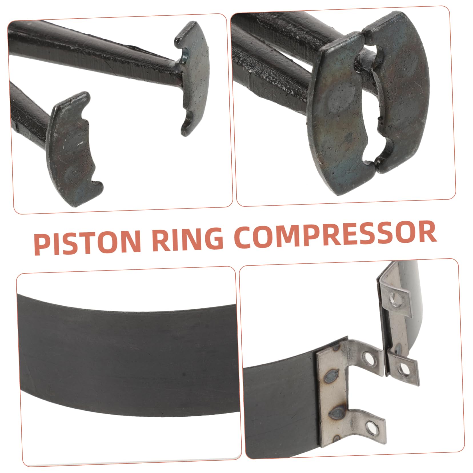 PRETYZOOM Kit Pinze per Fasce Elastiche Pistone, Utensile in Acciaio per Manutenzione Motore Auto, per Meccanici e Riparazioni